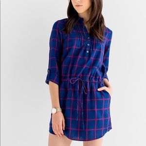 Francesca flannel shirt dress